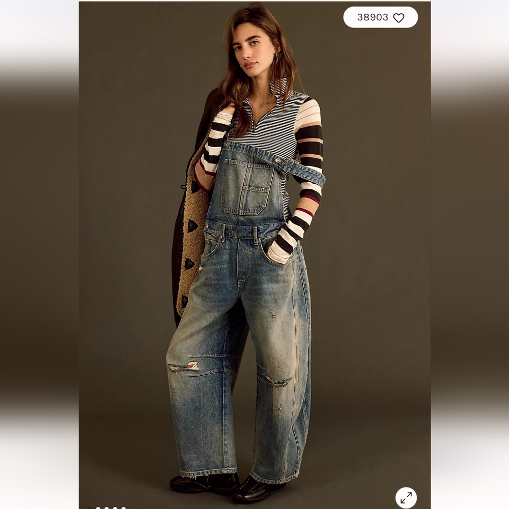 We The Free NWTs Good Luck Barrel Overalls